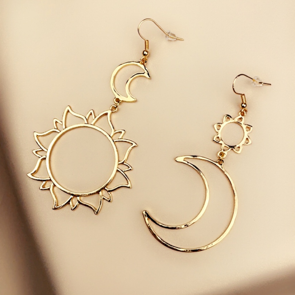 Moon And Sun Earrings 5$